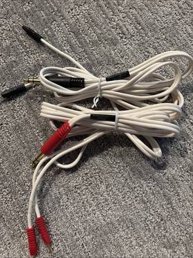 Dynatronics 7b0230 Stereo 2 Pin Leadwire Red And Black 72 Inch For Electrical Stim