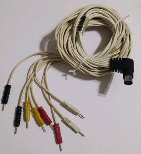 Dynatronics 9a0004 Stereo 8 Pin Leadwire Red Yellow White And Black