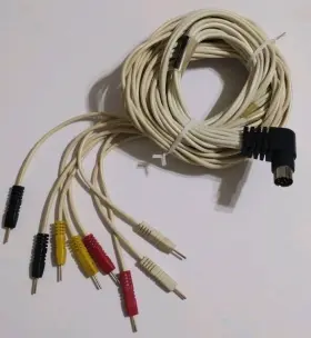 9a0004 Dynatronics Stereo 8 Pin Leadwire Red Yellow White And Black