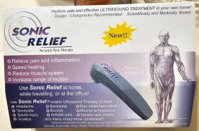 Home Therapeutics 689076344098 Sonic Relief Ultrasound Portable Pain Therapy