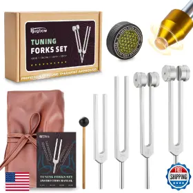 B0db7tfmgc Hugbow Tuning Forks For Healing Aluminum Alloy Fork 128hz 136.1hz 256h