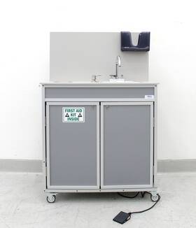 Monsam Hws-009s Portable Single Basin Sanitizing Station 3376746