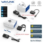 Wavlink Usb To Sata Iii Adapter For 2.5" 3.5" Ssd Hdd Hard Drive W/12V/2A Power New. Price: $19.53.