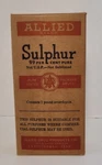 Vintage Allied Drugs Sulphur Box Chattanooga Tennessee Nos Patten Food New. Price: $37.92.