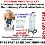 Richmar Theratouch CX4 4-CHANNEL & Ultrasound Combo, Upgrade From Chattanooga New. Price: $2799.99.